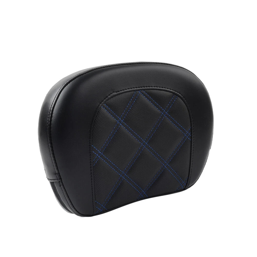 Passenger Bar Backrest Pad for Harley Electra Glide (2014–2023) - Blue Stitching
