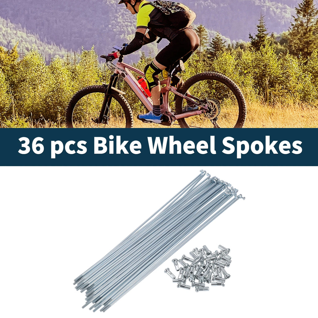 Bicycle Spokes Nipple Kit 210mm 45 Steel Galvanized Universal (Qty 1)