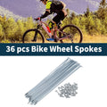 Bicycle Spokes Nipple Kit 210mm 45 Steel Galvanized Universal (Qty 1)