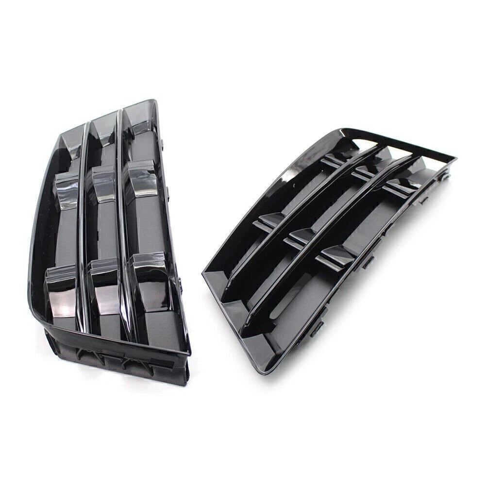 Set of 2 Front Bumper Fog Light Grille Covers for Audi A4 B9 (2016–2018)