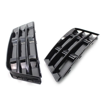 Set of 2 Front Bumper Fog Light Grille Covers for Audi A4 B9 (2016–2018)