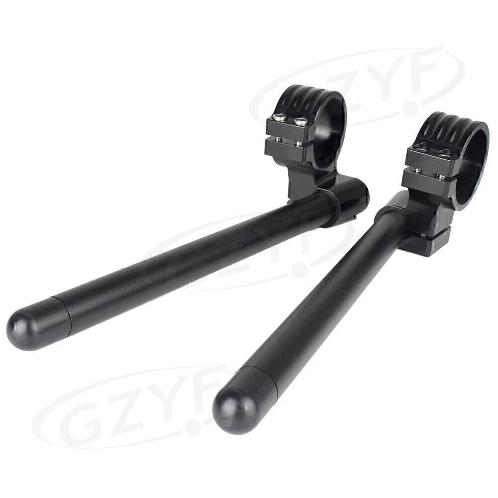 Pair 51mm Left+Right Clip On Handlebar Fork Tube Universal 3 Color Handle Bars