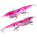 2X Flexible Shrimp Soft Bait with Longitudinal Tail Slices for Twitch Effect