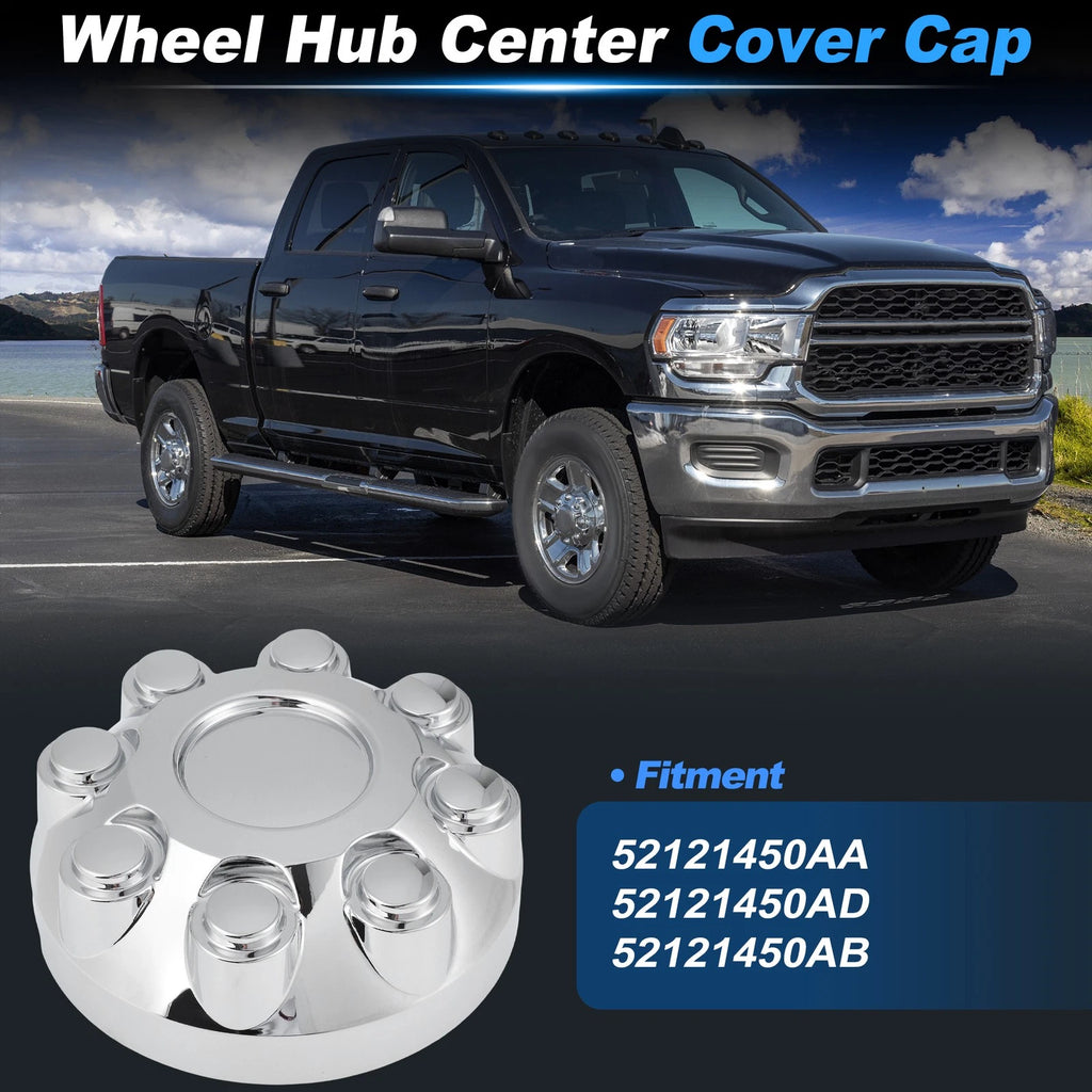 Wheel Hub Center Cap Silver Tone Replacement for Dodge Ram 1500 (2006–2008)