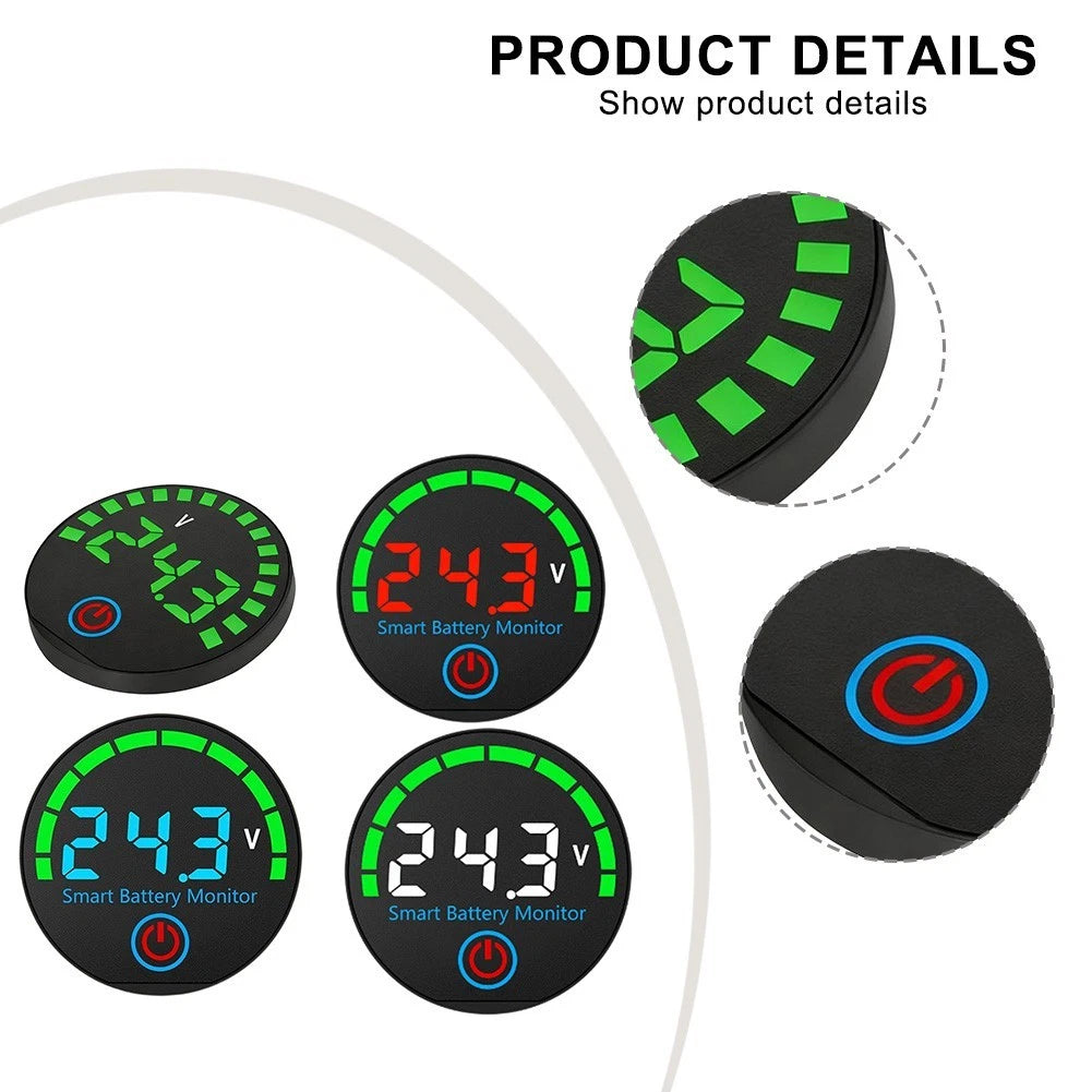 Digital Voltmeter Battery Power Indicator for DC 7 (55V)