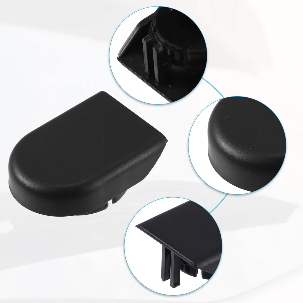 2 Pcs Wiper Arm Nut Cover Cap for Mazda 5, CX-5 (2012–2017) Black