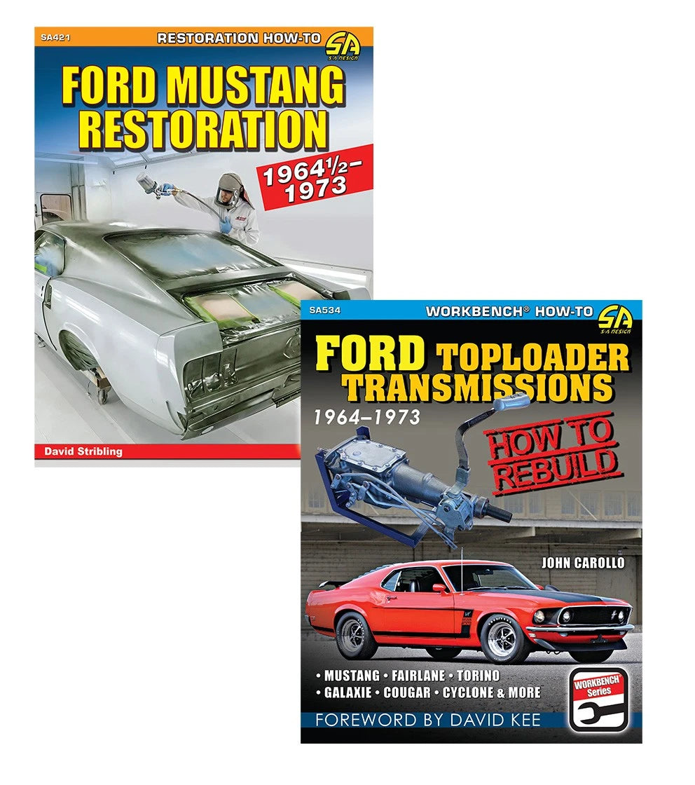 2-Book Set Mustang Restoration & Toploader Transmission Guide (1964–1973)
