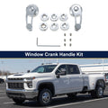 Door Window Crank Handle Replacement for Chevy Ford Chrysler Silver Tone (1 Set)