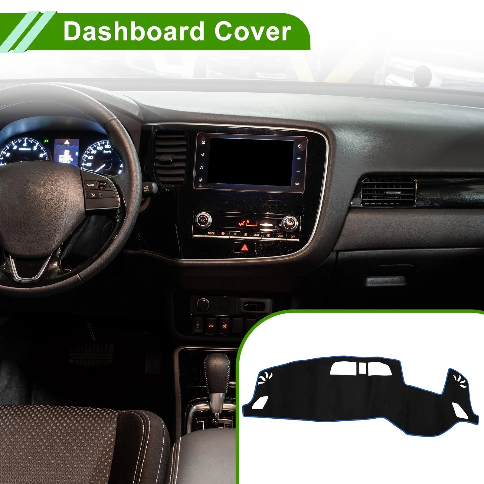 Dashboard Dash Cover Mat Replacement for Mitsubishi Outlander 3 PHEV GN0W (2018–2023)
