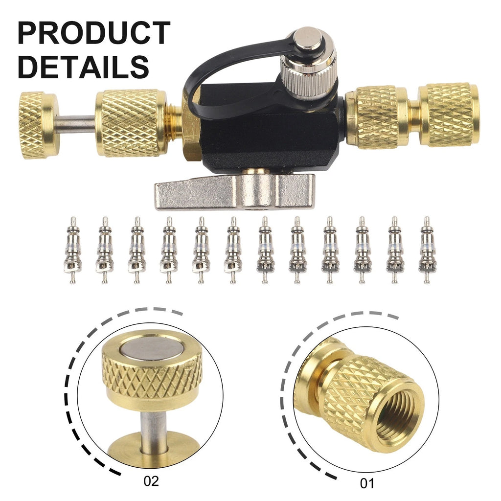 Valve Core Removal Tool for HVAC 14 & 516 Valve Sizes