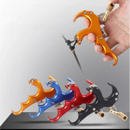 Metal Four Finger Compound Bow Release Device with Adjustable Sensitivity