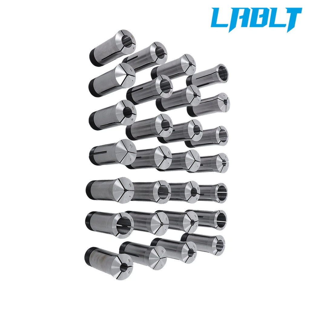 28 Pcs 5C Collet Set for Precision Machining (1mm to 28mm)