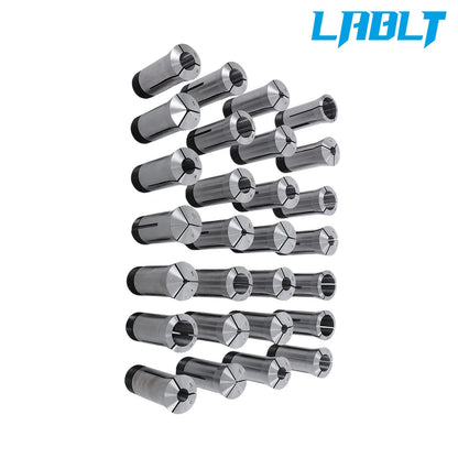 28 Pcs 5C Collet Set for Precision Machining (1mm to 28mm)