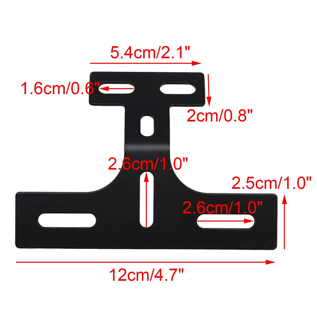 License Plate Holder for Motorcycle (Rear Tail Light Bracket Mount)