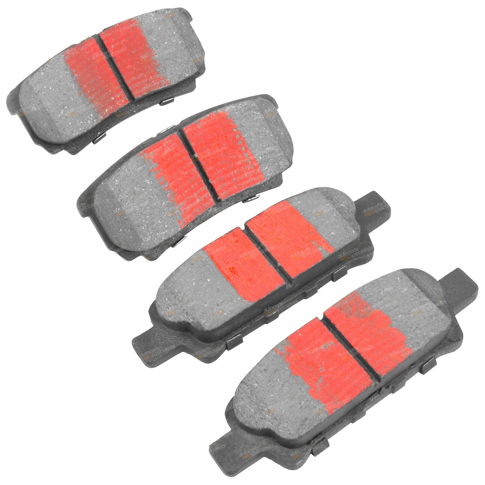 2 Rear Disc Rotors + Brake Pad Set for Lancer CH (2003–2007) VR-X 5 Stud