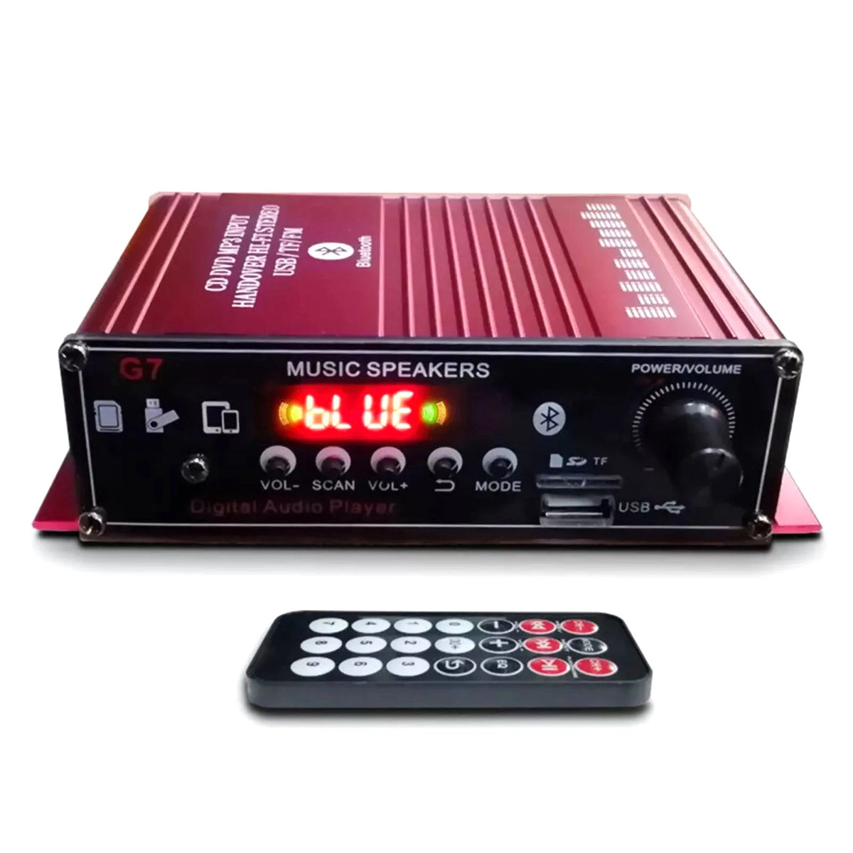 2-Channel Bluetooth 5.0 Mini HIFI Power Amplifier Audio Stereo