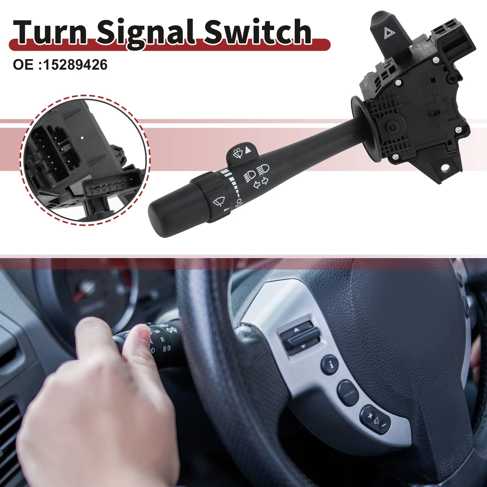 Steering Column Turn Signal Switch Lever Replacement for Chevrolet Monte Carlo (1970–1988)