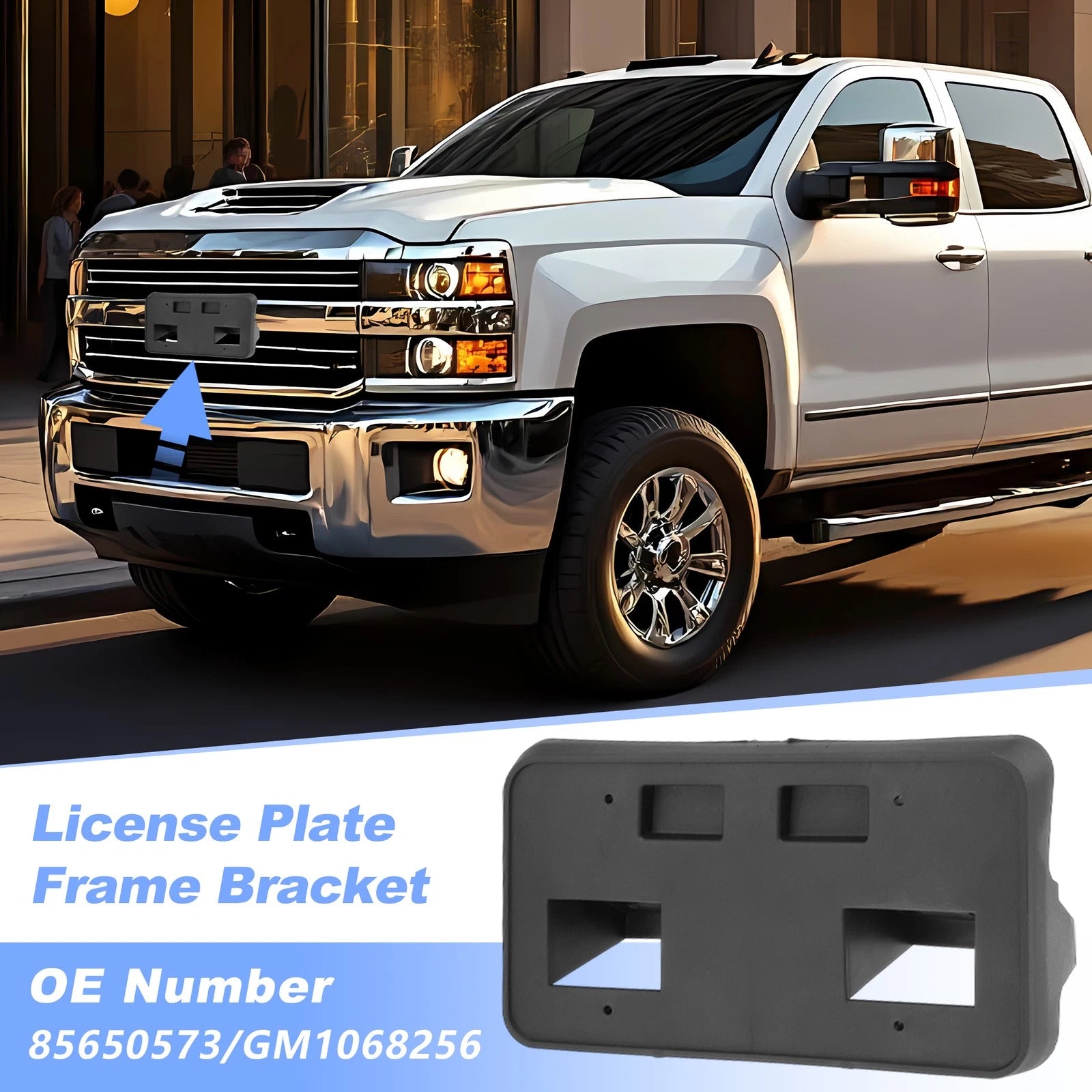 License Plate Bracket Replacement for Chevy Silverado 2500 HD 2024–2025