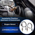 2X Oxygen Sensor for Toyota Corolla CE Sedan 1.8L (2003–2004)