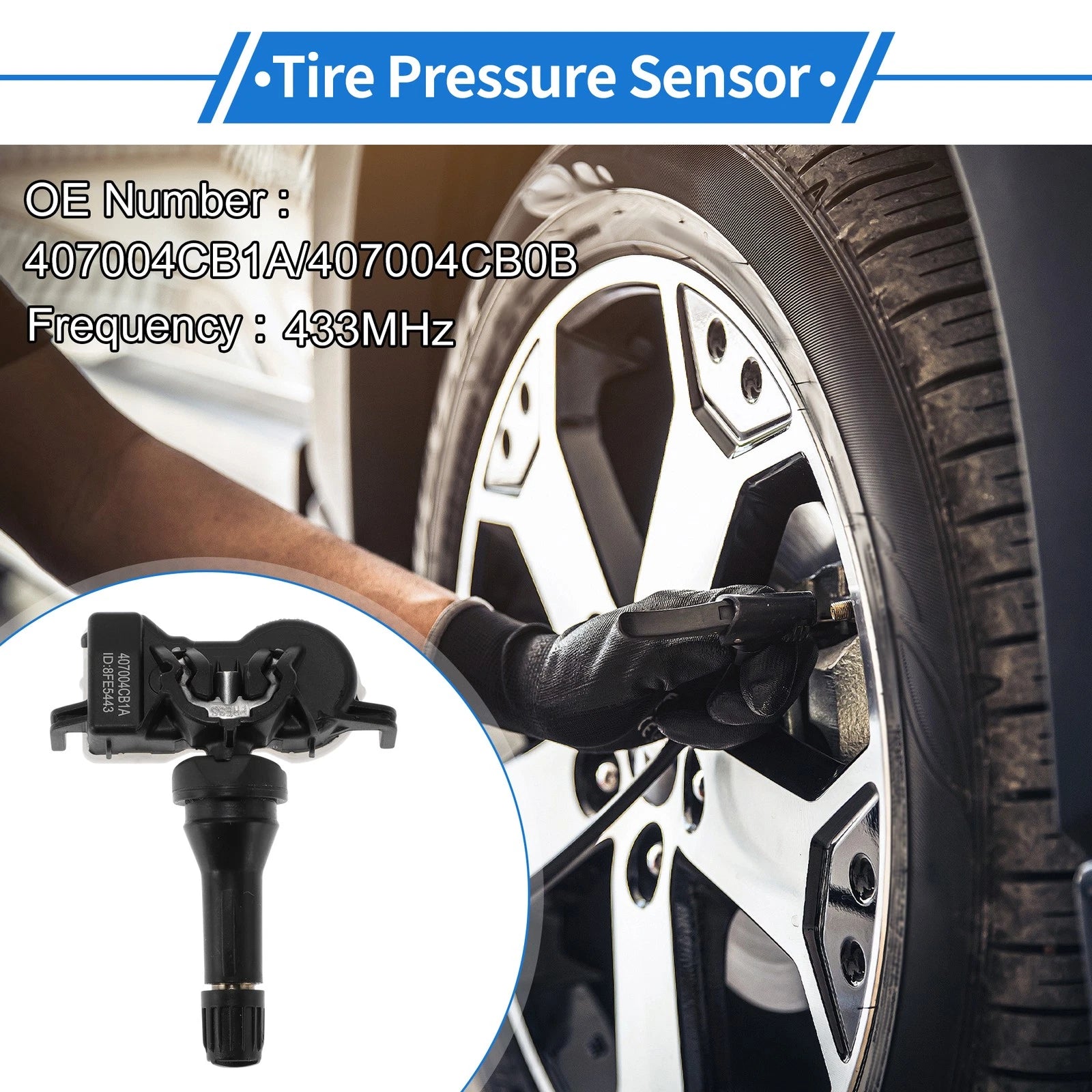 TPMS Sensor No. 407004CB1A for Infiniti QX50 (2018–2024)