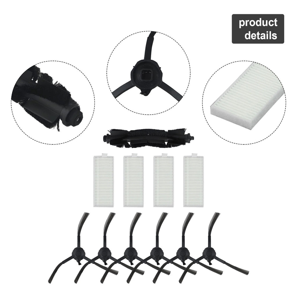 Replacement Main Roller Side Brush Filter Kit for Botslab S8 Plus (2023)