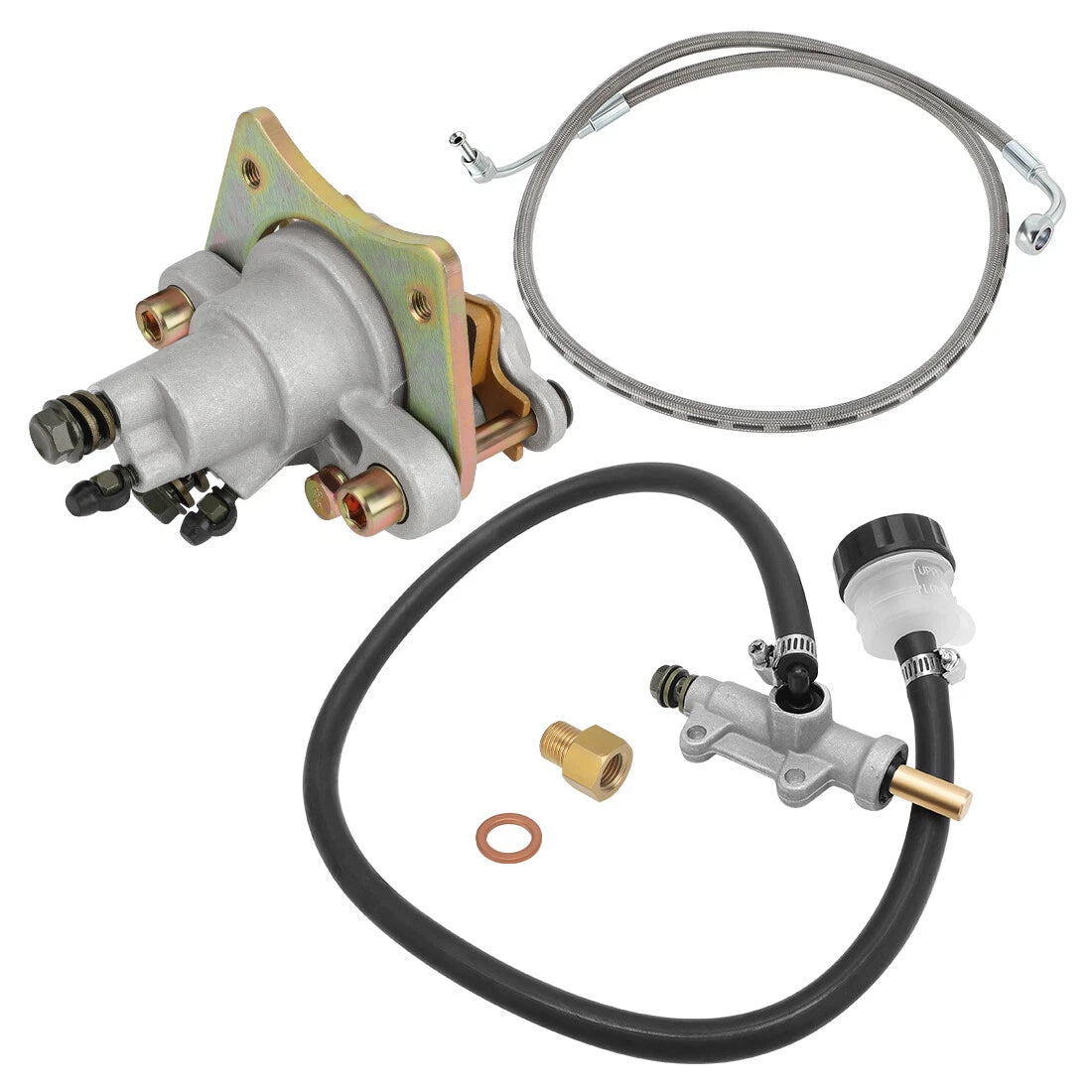 Rear Brake Caliper & Master Cylinder & Hose Line for Polaris Sportsman (2002–2008)
