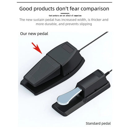 Keyboard for Sustain Pedal with Anti Slip Pad