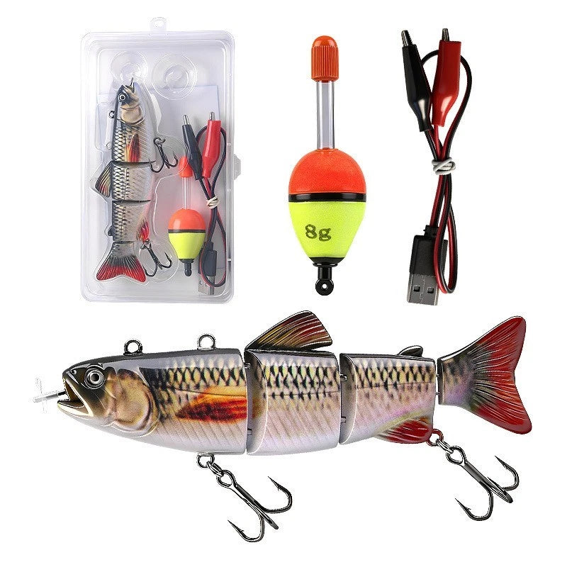 Electric Fish Lure for Auto Swim (Rechargeable USB, ABS Construction)
