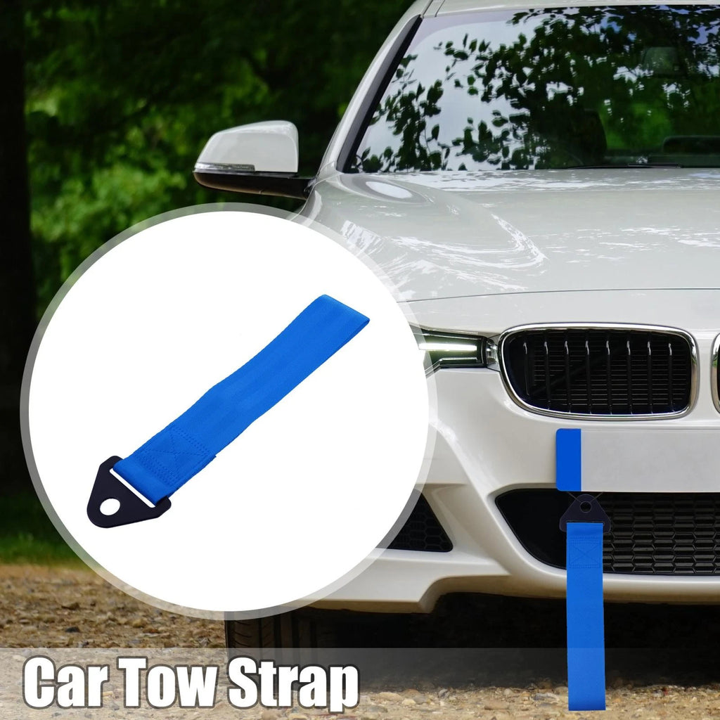 Tow Strap Set with Front Bumper Trailer Hook for Car Truck SUV (Universal)