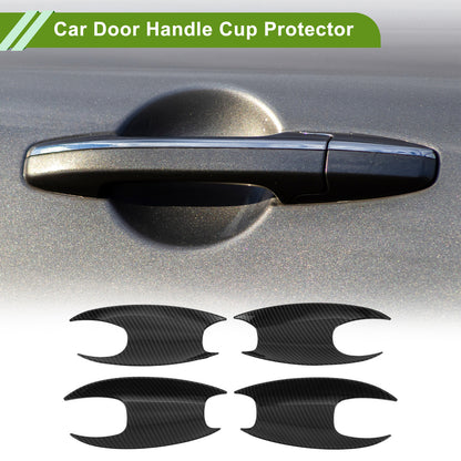 Car Door Handle Cup Protector Set for BMW X3 2022–2023 Black 4 Pcs