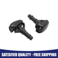 Front Windshield Wiper Nozzle Black Replacement for Mitsubishi (Qty 2) (2005–2015)