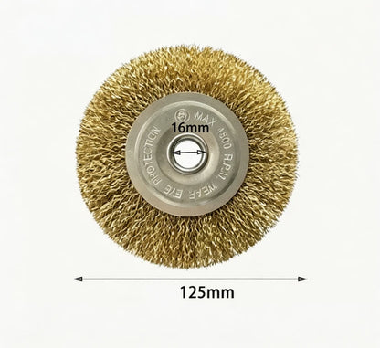 2X Steel Wire Wheel Brush Set for Workshop and Industrial Use