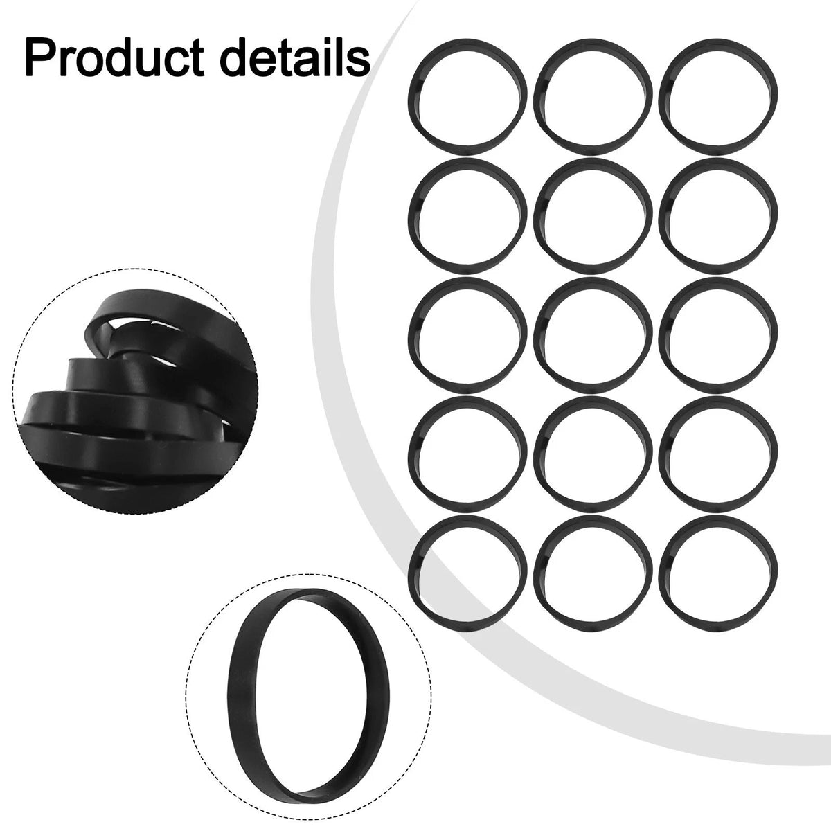 615pcs Rubber Washers for 40mm Conical Sink Gaskets