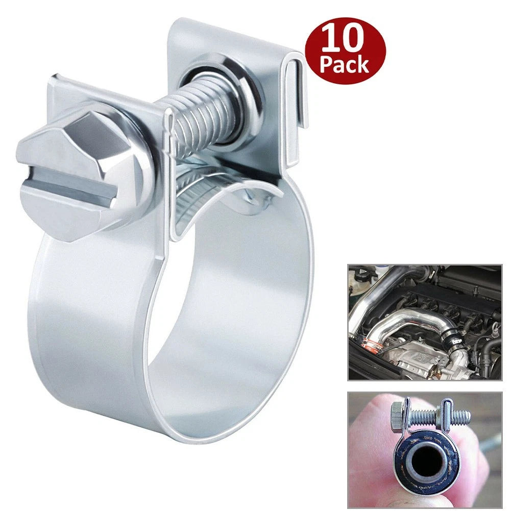 Hose Clips Set of 3 for Various Applications (14mm Width, 8-10mm/10-12mm/12-14mm)