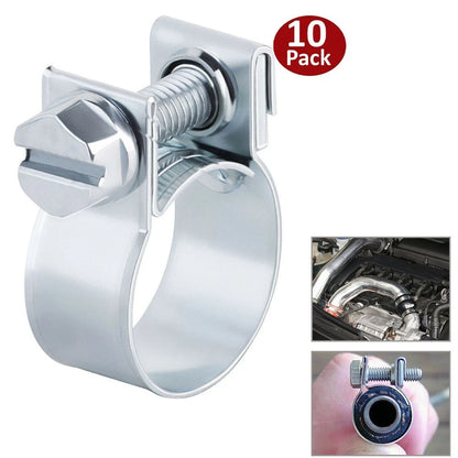 Hose Clips Set of 3 for Various Applications (14mm Width, 8-10mm/10-12mm/12-14mm)