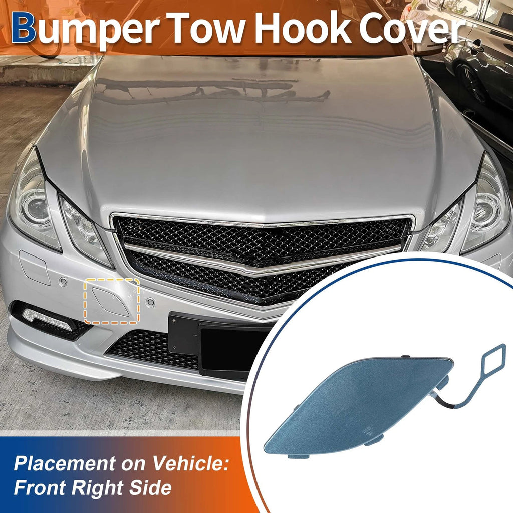 Front Bumper Tow Hook Cover Replacement for Mercedes-Benz E350 (2010–2014)