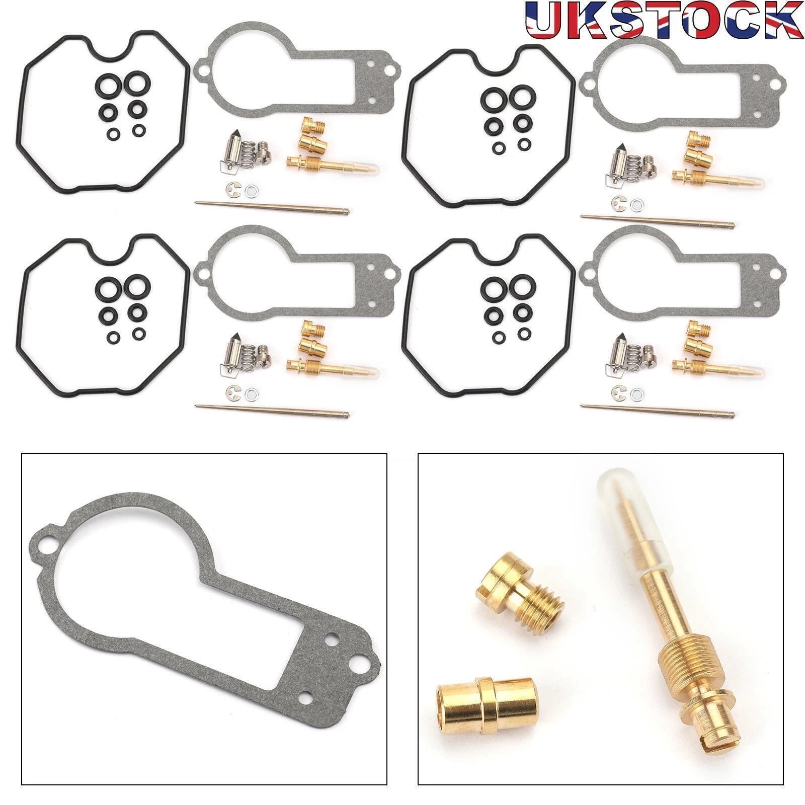 Set of 4 Carburetor Rebuild Kits for Honda CB750F (1977–1978), CB750K (1978)