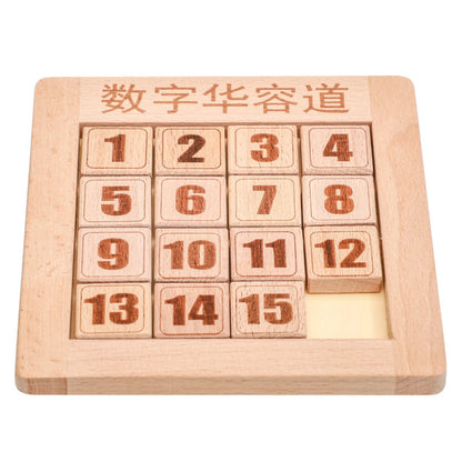 Wooden Toy Slide Puzzle for Educational Games (Klotski)