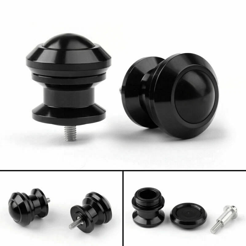 Pair of 6mm Swingarm Sliders Spools for Yamaha MT01 MT09 YZF-R3 R1 (2001–2023)