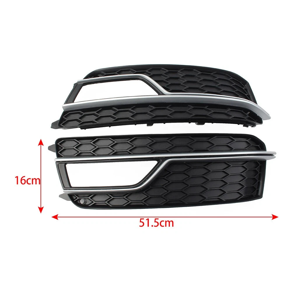 Front Bumper Cover for Audi A5 (2010–2017) Black with Silver Trim