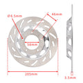 Front Solid Brake Disc Rotor 205mm for Honda CG 125 (2000–2023)
