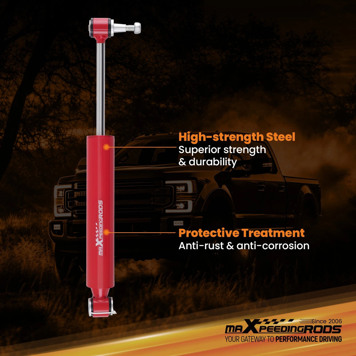 Monotube G3 Series Steering Stabilizer for GMC Sierra 2500/3500 HD (1999–2013)