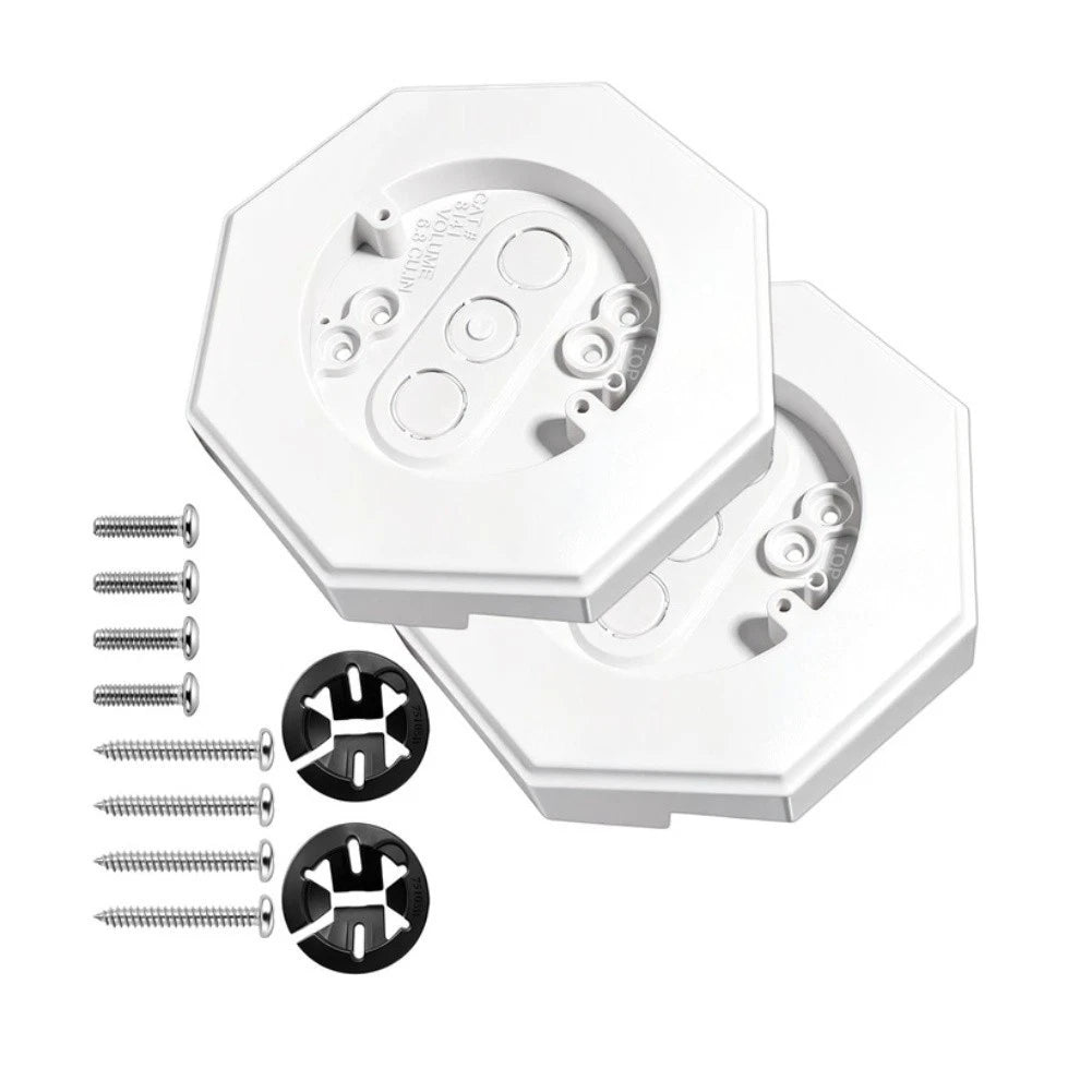 Mounting Blocks Kit for Vinyl Siding (2 Pieces) with Connectors and Screws