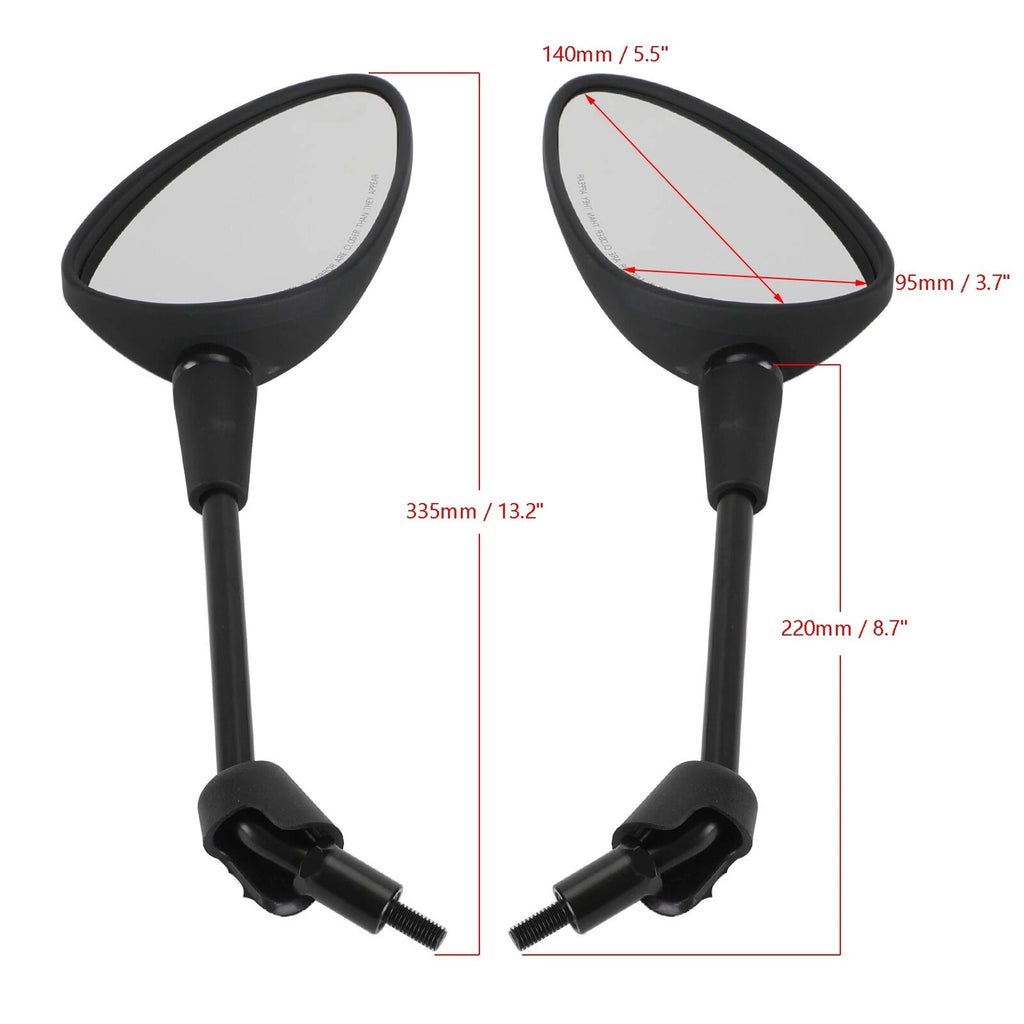 Set of 2 Rearview Mirrors for Vespa Sprint 50 125 150 (2014–2022) T9