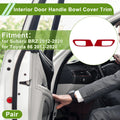 Interior Door Handle Bowl Cover Trim 1 Pair for Subaru BRZ (2012–2020)
