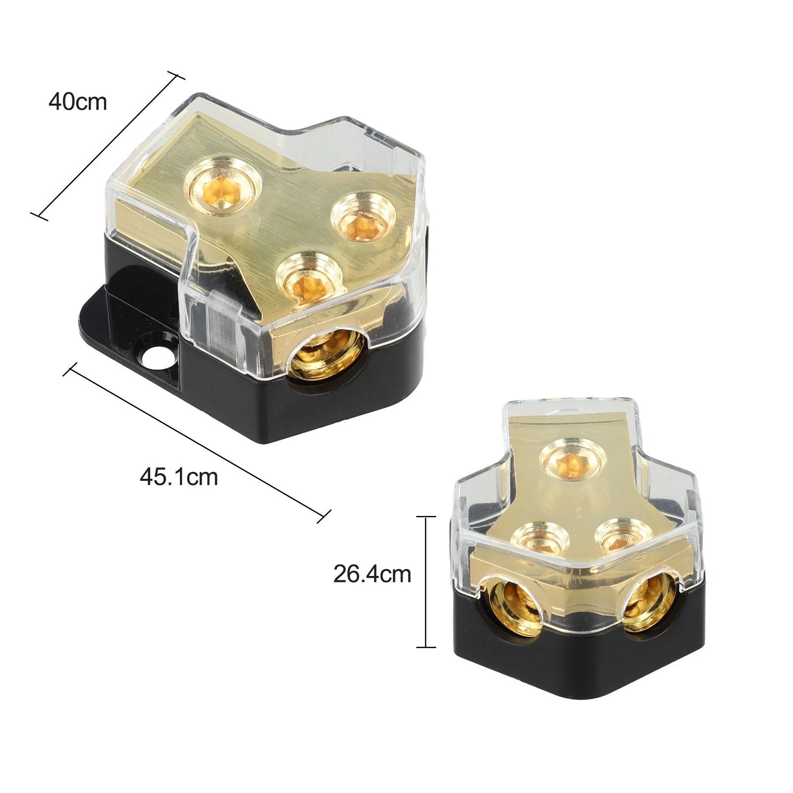2X Gauge Input Power Splitter for Car Audio (Universal)