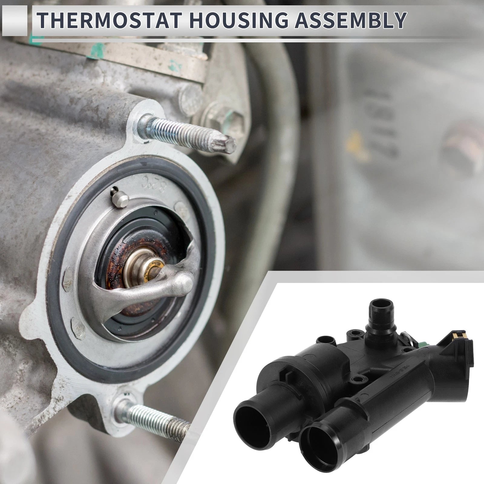 Engine Coolant Thermostat Housing Assembly for Land Rover Range Rover Evoque (2012–2016)