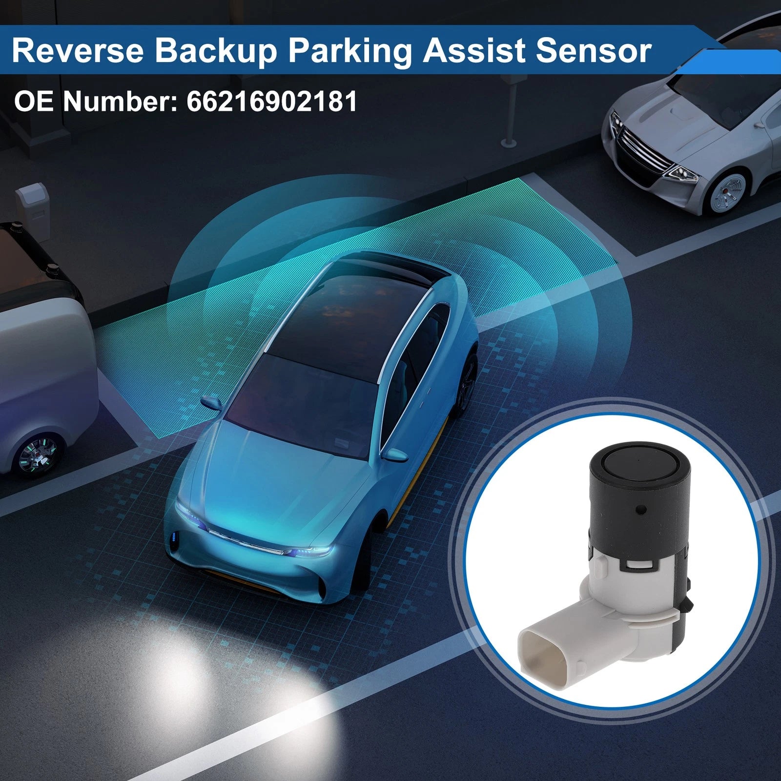 Reverse Backup Parking Sensor for BMW E39 M5 (1998–2003) 66216902181 Black
