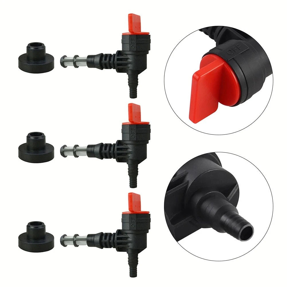 3 Pack Fuel Shut Off Valves for Generator and Pressure Washer