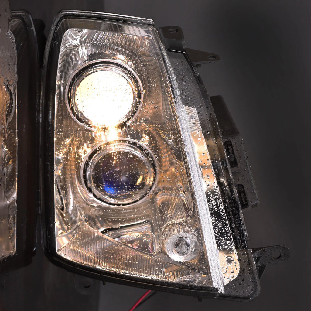 Headlight Assembly for Cadillac STS (2005–2011) Right Side Black Halogen